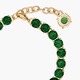 Emerald Green Luxurious One Row Diamantine bracelet