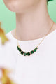Emerald Green 9 Stones Diamantine