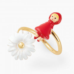 LITTLE RED RIDING HOOD AND DAISY ADJUSTABLE RING