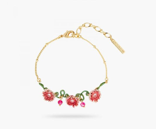 CHRYSANTHEMUM AND STEM FINE BRACELET