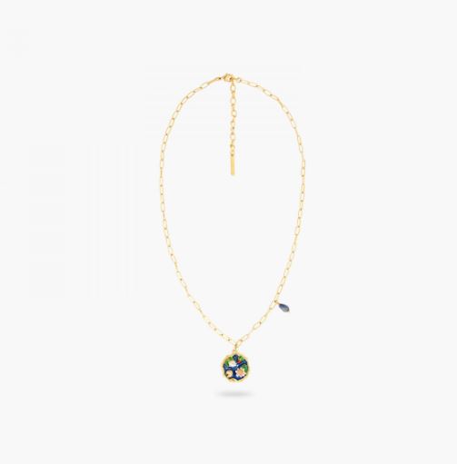 GIVERNY POND AND LAPIS LAZULI PENDANT NECKLACE