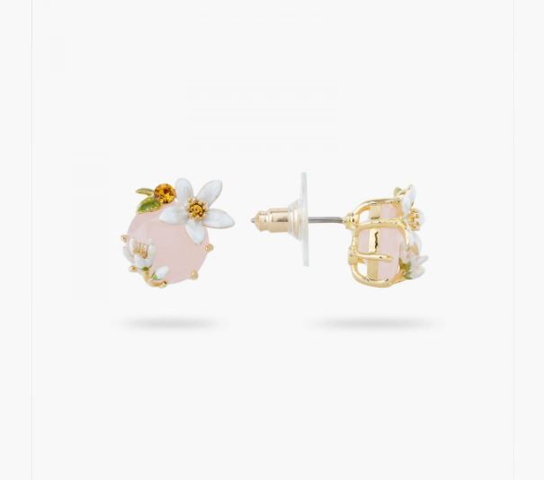ORANGE BLOSSOM AND HONEY CRYSTAL POST EARRINGS