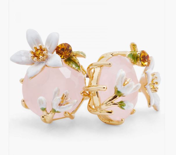 ORANGE BLOSSOM AND HONEY CRYSTAL POST EARRINGS