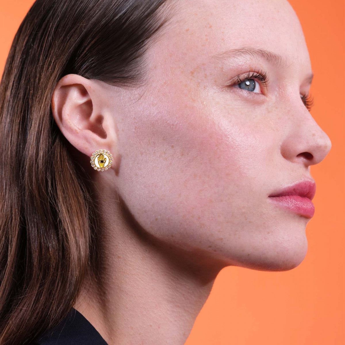 HAMSA POST EARRINGS