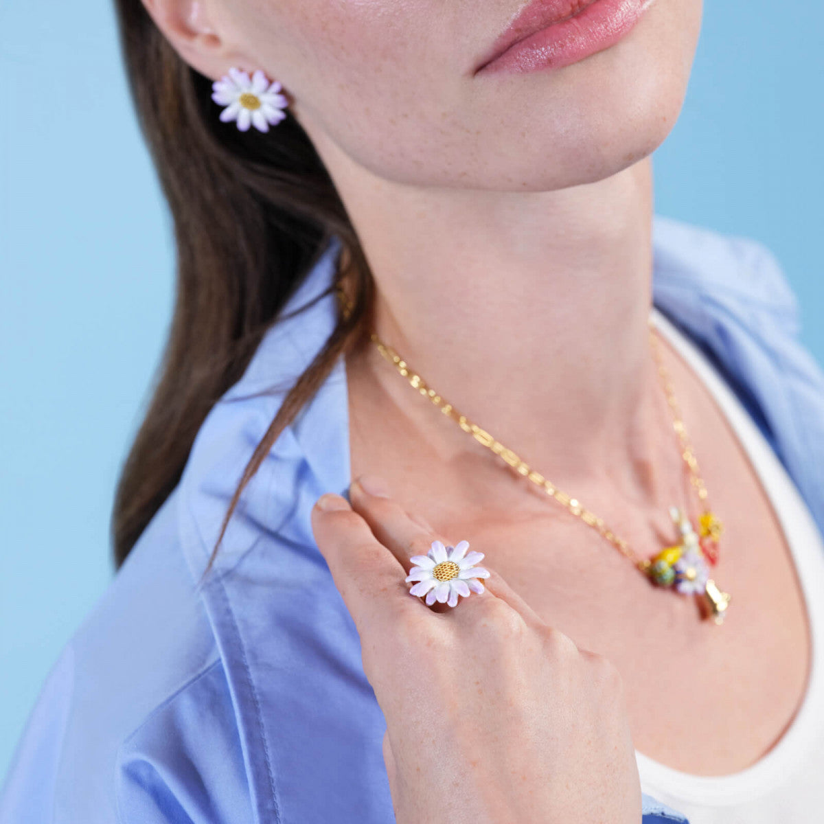 ASTER FLOWER FINE RING