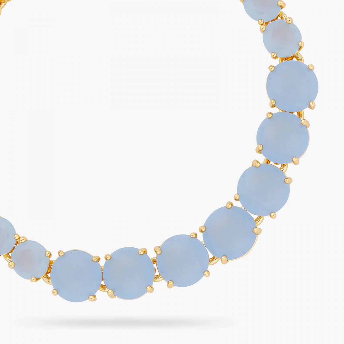 SKY BLUE DIAMANTINE SINGLE-ROW LUXURY BRACELET