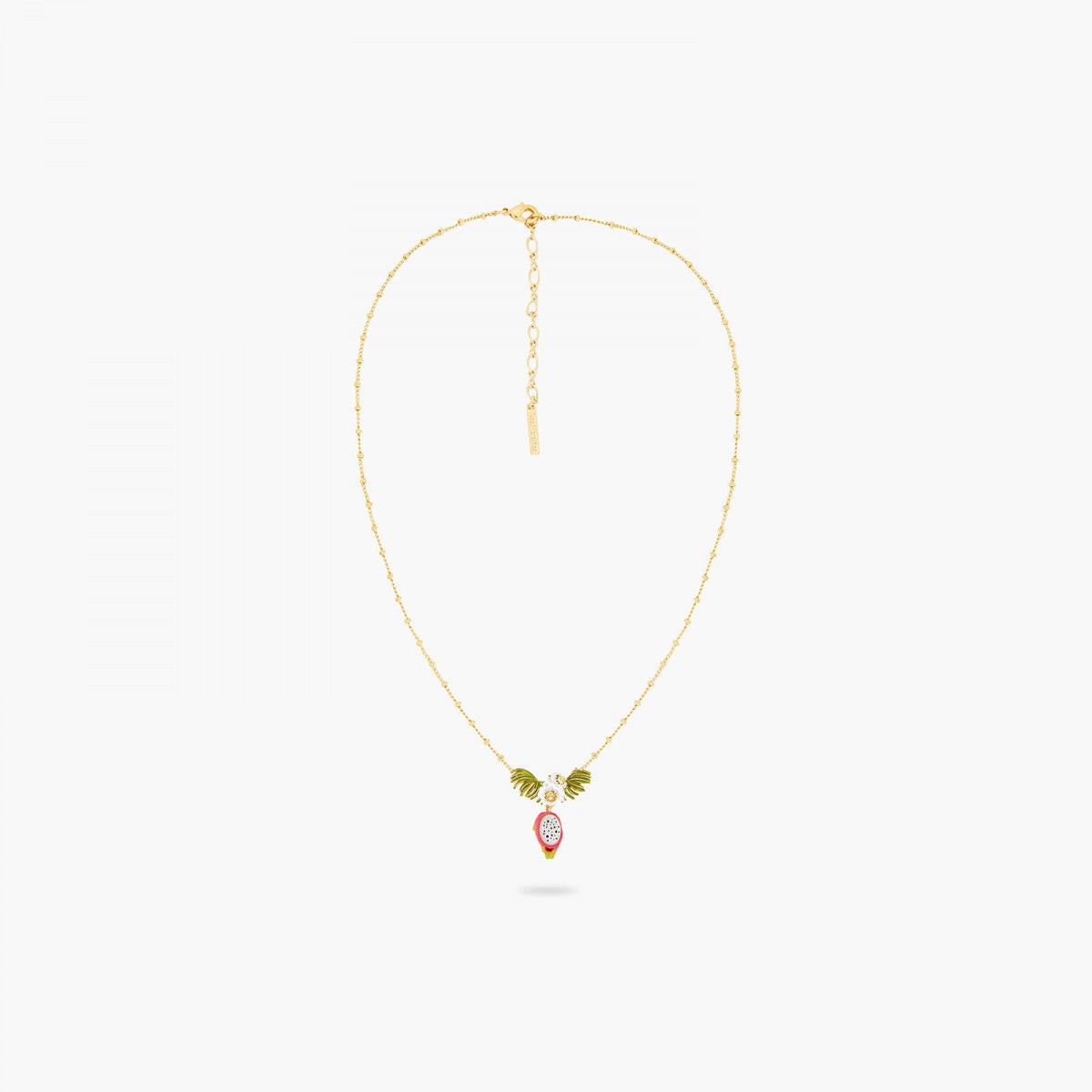 DRAGONFRUIT AND PITAYA FLOWER PENDANT NECKLACE