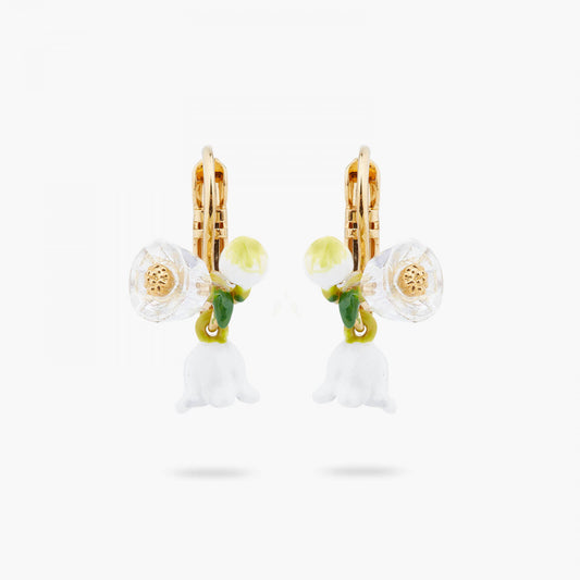 LILY OF THE VALLEY SPRIG SLEEPER EARRINGS