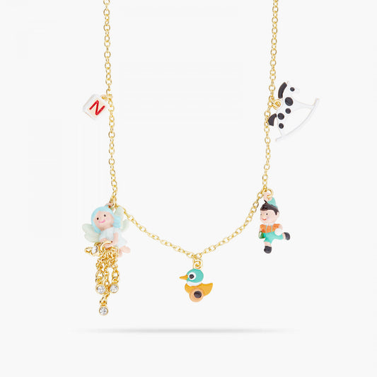 PINOCCHIO AND MAGICAL WORLD CHARM NECKLACE