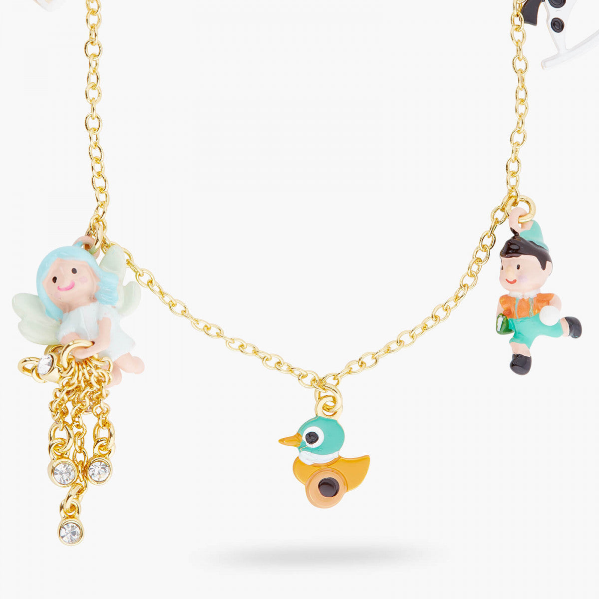 PINOCCHIO AND MAGICAL WORLD CHARM NECKLACE
