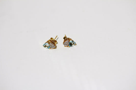 TOPAZ DIAMOND EARRINGS