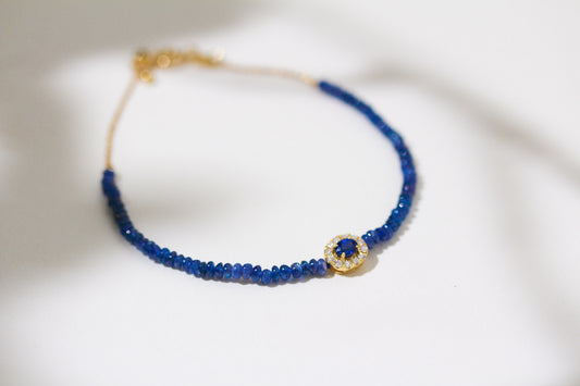 BLUE SAPPHIRE DIAMOND BRACELET