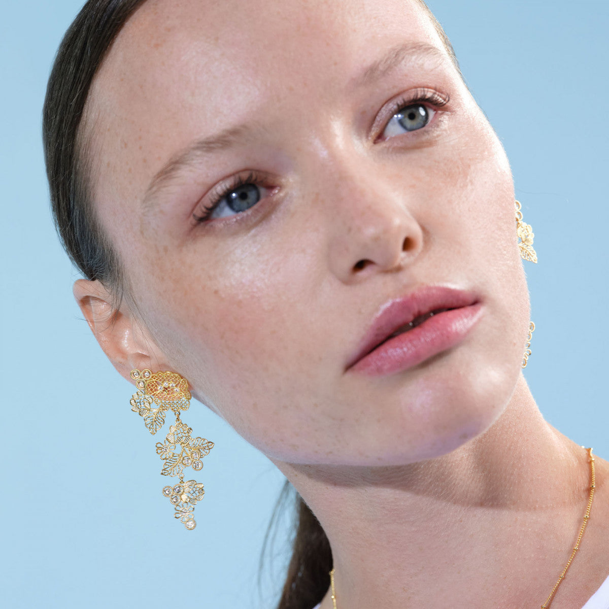 GOLD THREAD POST EARRINGS